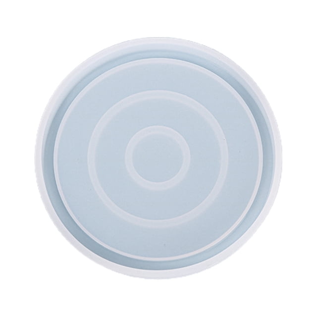 Techinal Round Coaster Molds Irregular Shape Coaster Mirror Molds Glossy Silicone Mold for Agate Resin Coasters Cup Mats