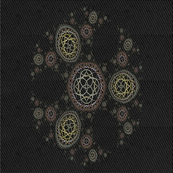 Ahgly Company Indoor Square Patterned Gray Novelty Area Rugs, 5' Square