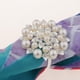 thumbnail image 4 of Servilletero Adornos De Anillos De Abrazadera De Servilleta Para Boda Plata, 4 of 9