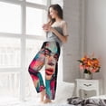 thumbnail image 5 of Kdxio Women's Comfy Stretch Vibrant Street Art Portrait Print Drawstring Pajama Pants-Medium, 5 of 5