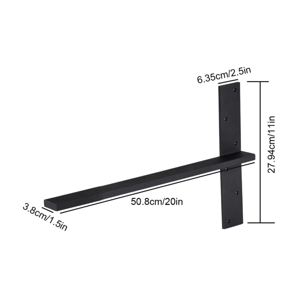 Flroha Heavy Duty Floating Shelf Bracket Heavy Duty Steel Floating Shelves Brackets 3 Pieces Modern Corbels Wall Shelving Support for Kitchens Bathrooms Bedrooms Offices in style