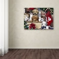 thumbnail image 3 of Trademark Fine Art 'Christmas Puppies On The Loose' Canvas Art by Jenny Newland, 3 of 3