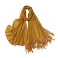 thumbnail image 2 of Chapeau Froissé Uni Jaune pour Femmes avec Hijab Ethnique Musulman, 2 of 5