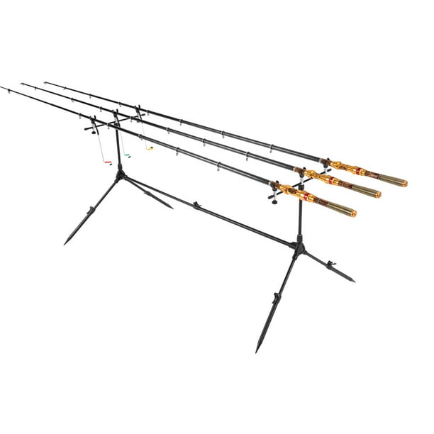 Lixada Adjustable Retractable Carp Fishing Rod Pod Stand Holder Fishing  Pole Pod Stand Fishing Tackle Fishing Accessory 