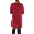 thumbnail image 2 of Sam Jess Womens Shine Open Front Cardigan Red S, 2 of 2