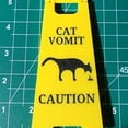 thumbnail image 2 of Wosthever Letrero de vómito de gato, elegante pieza de decoración para dueño de mascota, letreros divertidos para gatos, decoración de Decoración del hogar B, 2 of 6