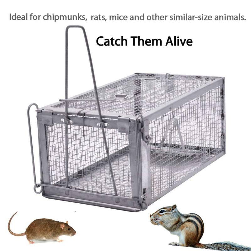 Small Animal Humane Live Rat Mouse Trap, Multi-catch Reusable Highly