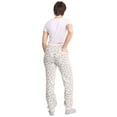thumbnail image 3 of Luxury Soft Cozy Leopard Print Lounge Pants with Tie Knot String, Gray Leopard Jogger Pants, Size: S/M, Jasmine Trading, 3 of 4