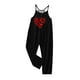 thumbnail image 3 of Odeerbi 5-14 Años Niñas Traje de Verano Amor Imprimir Camisola Romper Overalls Casual Bib Pantalones Generales Con Bolsillos, 3 of 6