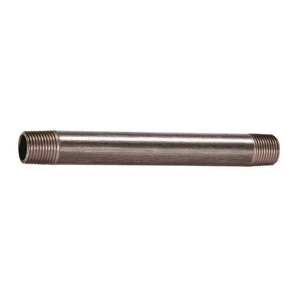 B & K Products 4912267 Noir Mamelon en Fer Malléable&44; 4 Po MPT x 4 Po Dia. x 12 Po MPT