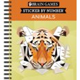 thumbnail image 1 of Brain Games - Sticker by Number: Animals (2 Books in 1 - Geometric Stickers), 1 of 1