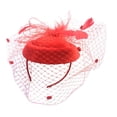 thumbnail image 1 of MERIGLARE Chapeaux de Fête de Thé pour Femmes Rouge, 1 of 9