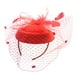 thumbnail image 2 of Sombrero del fascinador de las mujeres Salvador rojo, 2 of 10