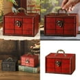 thumbnail image 2 of YIEMEEN Vintage Design Handled Wooden Keepsakes Box Organizers Home Decors Storage Box For Jewelry Stationery Home Decors, 2 of 13