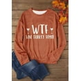 thumbnail image 3 of Thanksgiving Turkey Family Sweatshirt Women Funny Thanksgiving Day Shirts Fall Casual Crew Neck Long Sleeve Pullover, 3 of 4