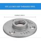 thumbnail image 2 of Threaded Floor Flange, 1/2 Inch, Pipe Fittings Wall Floor Flange, Aluminum Alloy Flange,10pcs, 2 of 5