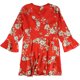 thumbnail image 2 of Bar III Vestido con volantes cruzados de imitación para mujer, rojo, XX-Large, 2 of 2