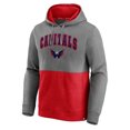thumbnail image 2 of Men's Fanatics Heather Gray/Heather Red Washington Capitals Block Party Signature Pullover Hoodie, 2 of 3