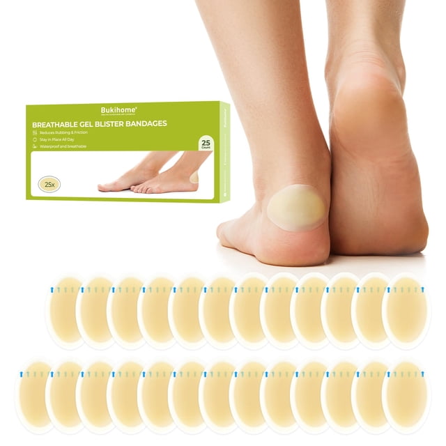 Blíster de gel hidrocoloide Bukihome, 25 quilates, impermeables