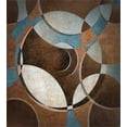 thumbnail image 3 of Ambesonne Abstract Duvet Cover Set, Grunge Vintage Rounds, Queen, Umber Slate Blue, 3 of 3