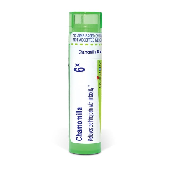 Boiron Chamomilla 6X, Homeopathic Medicine for Teething Pain With Irritability Relief, 80 Pellets