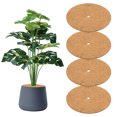 thumbnail image 1 of Uxcell 4-Pack Anillos de Protección de Árbol de Fibra de Coco, Alfombrilla de Mulch de 17.7 Pulgadas para Plantas [Marrón Coco], 1 of 1