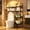 Black Small, variant on 54.3 Inch Black 2-Tier Over-Toilet Storage Rack, Waterproof Multi-Layer Bathroom Organizer Shelf For Toiletries Laundry Balcony Plant Display(Black Small)