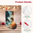 thumbnail image 4 of Goofa Red And Blue Flame Wave Dragon for Christmas Stockings, 18inch Xmas Hanging Stocking Decorations for Christmas Party Family Decor, 4 of 7