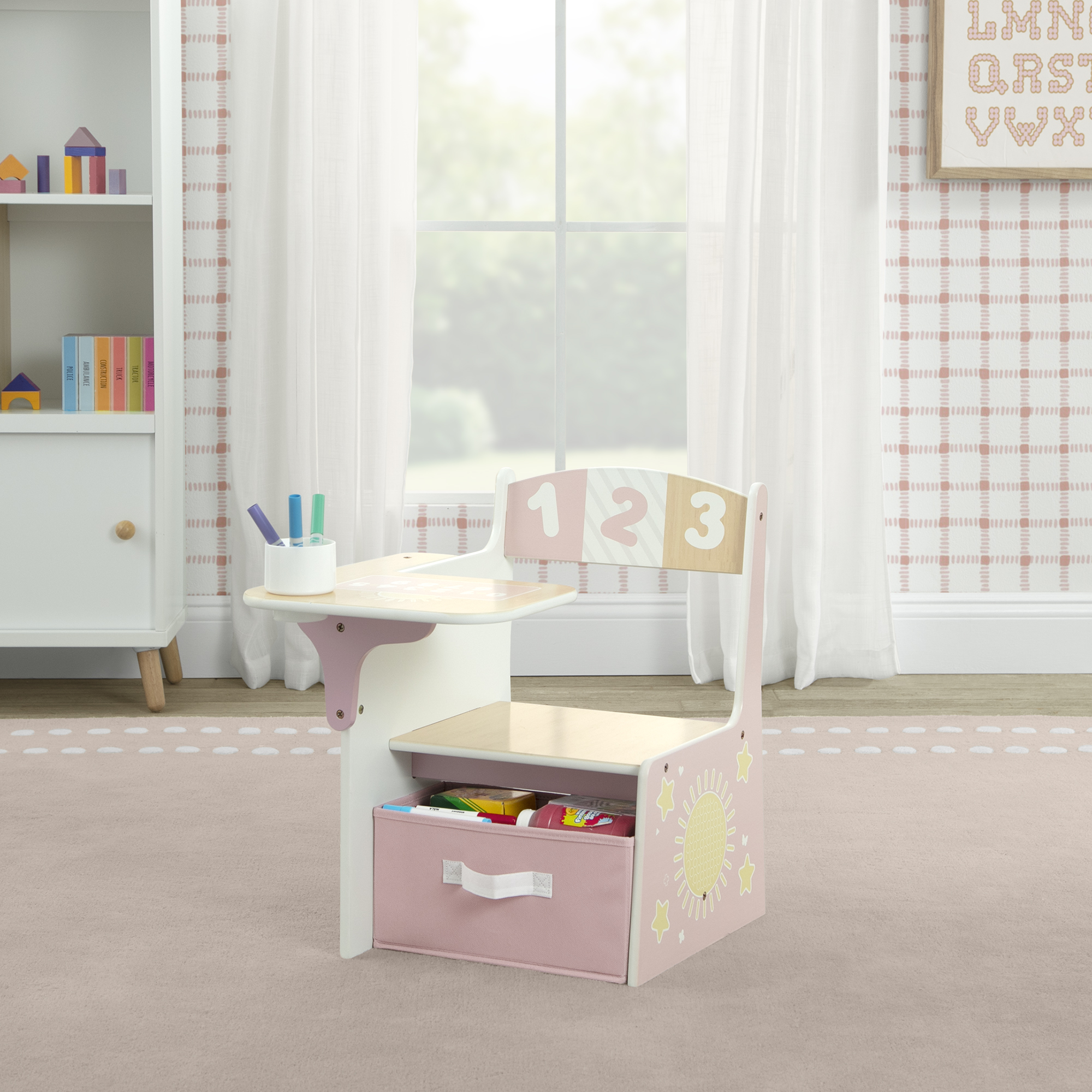 Delta Children 123 Numbers Chair Desk with Storage Bin photo 8