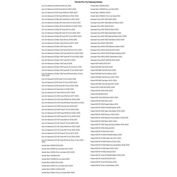 Tusk Zipperless Upper Doors Adhesive Snap Kit