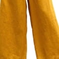 thumbnail image 3 of Favoffer Women's Plus Size Straight Leg Pants Solid Color Thin Elastic High Waist Pocket Casual Ankle Trousers Relaxed Daily Bottom for All Day Wear, 3 of 6