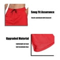 thumbnail image 7 of FEDTOSING Men's 2 in 1 Running Shorts Quick Dry Workout Athletic Shorts with Pocket Red,up to 3XL, 7 of 7
