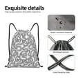 thumbnail image 4 of Saiise Snake Pattern Sports Drawstring Backpack - String Swim Gym Bag with Wet Proof Pocket for Women&Men-Medium, 4 of 6