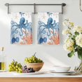 thumbnail image 3 of Coastal Blue Octopus Kitchen Towels Set of 4, Summer Nautical Marine Life Leaves Absorbent Dish Towels for Kitchen, Microfiber Hand Towel, Quick Drying Tea Towel for Cleaning Decorative Dishcloths, 3 of 7