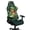 Puppy on Shamrock Shoe, variant on HELLHERO Teal Paisley Pattern Easy Install Office Chair Cover with Armrest Covers for Bedroom Home Office, Non Slip Water-Repellent Set of 4 Gaming Chair Seat Cover with Armchair Slipcovers