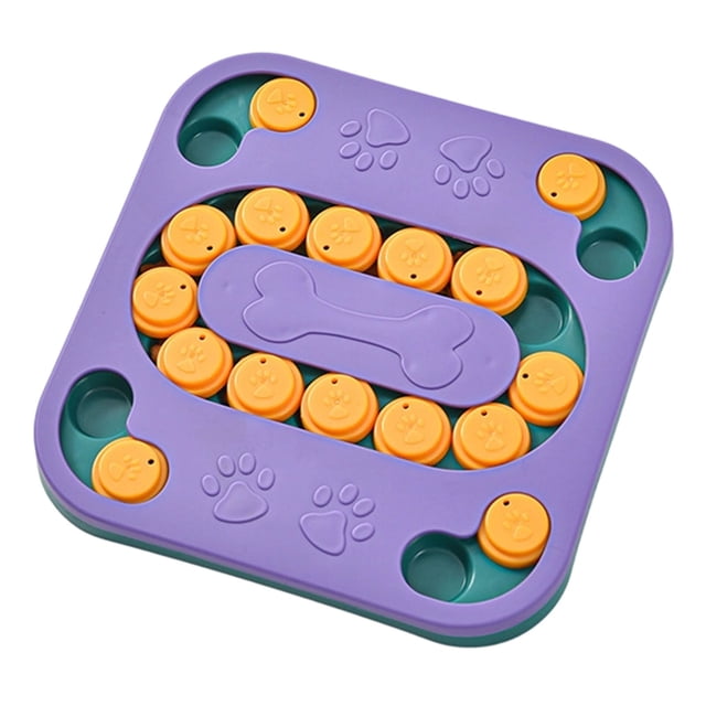 Puzzle Interactive Dispenser Slow Feeder For Mental Stimulating Enrichment For Small Medium And Large Scenting Pads For Through Sniffing Tray Slow Food Plate