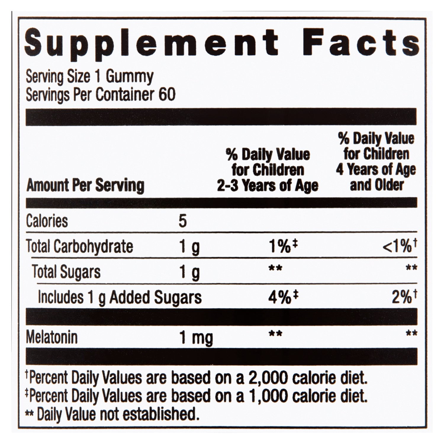 Spring Valley Kids Melatonin Dietary Supplement Gummies, Raspberry, 1 mg, 60  Count 