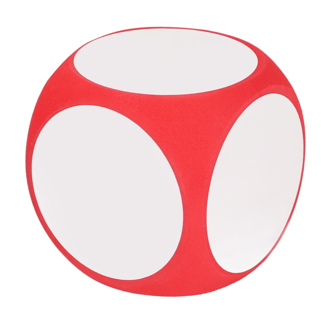 Wipe Off Dice, Vibrant Color Blank Dice For Kindergarten Red