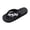 Black, variant on Women’s Summer Soft Bottom Flat Sandals – Chain Accented Beach Slides with Stone Pattern, Non‑Slip Lightweight Outdoor Flip Flops Beige 40