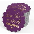 thumbnail image 4 of Inkdotpot Real Gold Foil Kiss The Miss Goodbye Bridal Shower Tags Favor Hang Paper Tags 100 Pieces, 4 of 6
