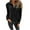 Black, variant on ameIAEA Women Long Sleeve Knitted Tops V Neck Zip Up Collared Shirts Fall Winter Casual Pullovers
