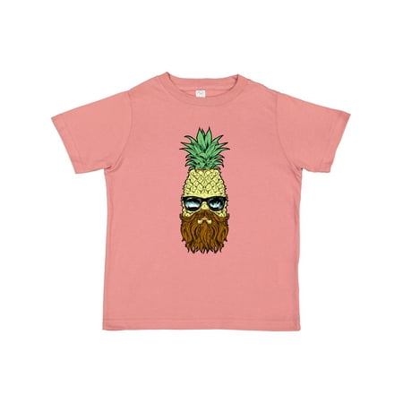 

Inktastic Bearded Summer Pineapple in Sunglasses Gift Toddler Boy or Toddler Girl T-Shirt