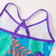 thumbnail image 4 of 4-12Y Big Little Girls One Piece Swimsuits Hawaiian Ruffle Swimwear Beach Bathing Suit UPF 50+, 4 of 7