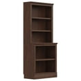 thumbnail image 1 of VAUXHILL & CO. Halston Multi-Depth Bookcase, Adjustable Storage Shelving Unit, Cherry, 1 of 9