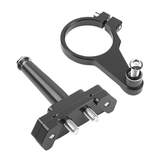 Kit De Montaje Del Soporte De Control De Seguridad Del Estabilizador Del Amortiguador De Dirección De La Motocicleta De Aluminio Para Yamaha YZF R15 2 gris Soledad Amortiguador de dirección de la motocicleta
