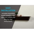 thumbnail image 5 of Mantels Direct Salem 72" 3 Styles in 1 Wood Fireplace Mantel Shelf - Aged Espresso, 5 of 6