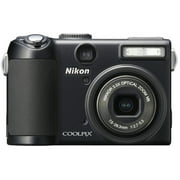 Angle View: Nikon Coolpix P5100 12.1 Megapixel Compact Camera, Black