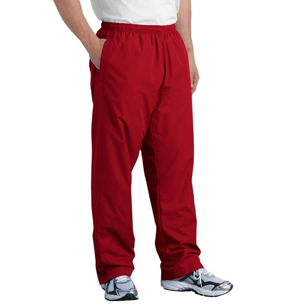 SportTek SportTek PST74 Mens Wind Pant True Red Medium