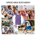 thumbnail image 6 of Honeii Lavender Flowers print basktball shirt for men and women, Unisex basketball jersey for Theme party-Small, 6 of 6