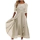 thumbnail image 4 of Gibobby Vestido de fiesta para mujer elegante Vestido de gasa de encaje bordado de longitud de té para mujer Vestido simulado(Dolado,M), 4 of 5